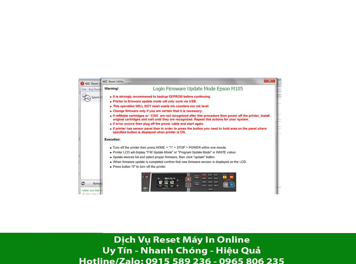 Key Firmware May In Epson M105 Step 3